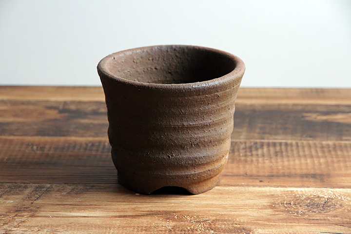 市野伝市窯】登り焼 植木鉢/えびね型/3号/3.5号/4号/5号/6号 | 【丹波