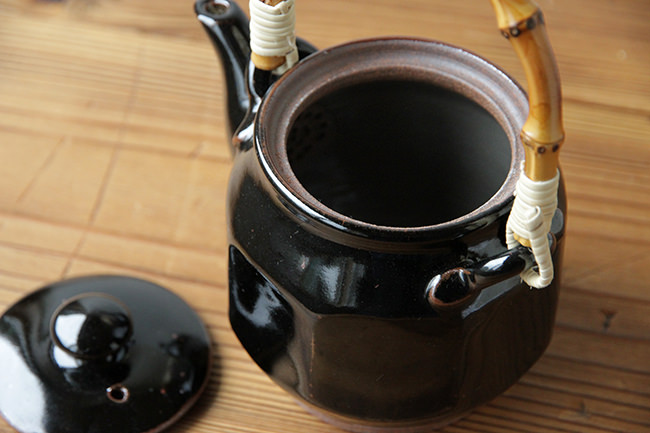 丸八窯】土瓶/小/面取/黒 | 【丹波のイロドリ】丹波焼(陶器)の公式通販