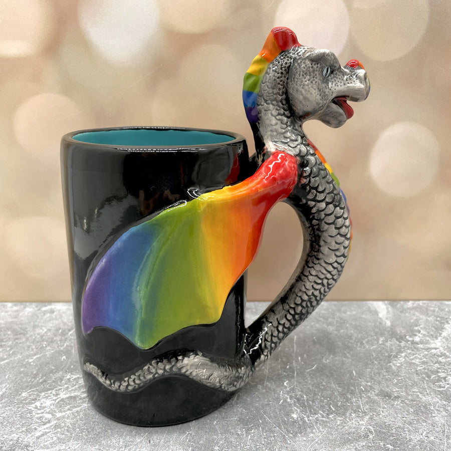 Dragon Mug - Rainbow - Natalie, Tangle Artistry