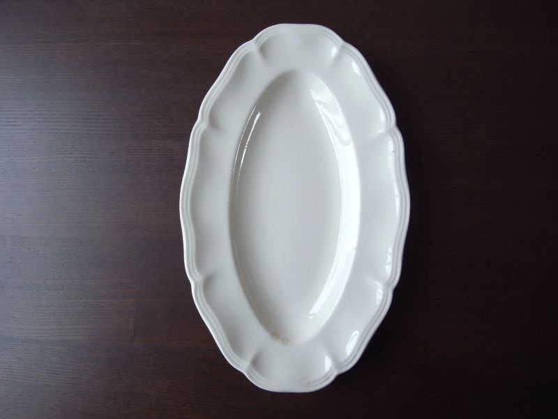 Bサルグミンヌ・ 花リムラヴィエプレート⁄フランスアンティーク