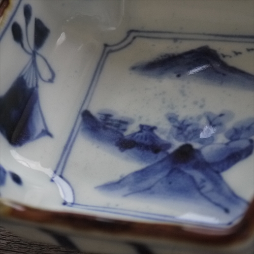 有田焼/寛右衛門窯/染付山水小鉢/11.2 X H5 - テーブルライフストア