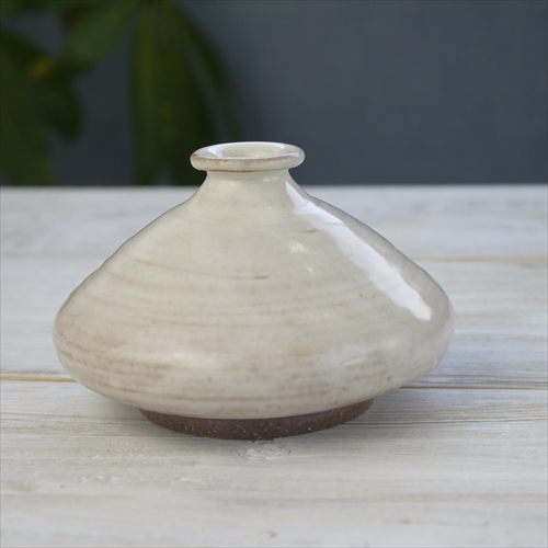 益子焼/知床窯/油壺/粉引き/Φ11 X 7 - テーブルライフストア