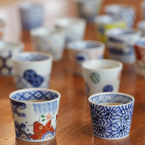 有田焼/渓山窯/ARKZ-021033006/染付蛸唐草段入ミニ丼/Φ12.7 X H6.8