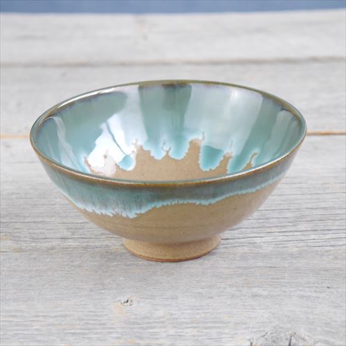 上野焼/庚申窯/茶碗/緑青/Φ12.5X H5.8 - テーブルライフストア