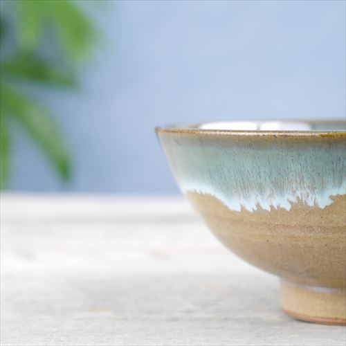 上野焼/庚申窯/茶碗/緑青/Φ12.5X H5.8 - テーブルライフストア