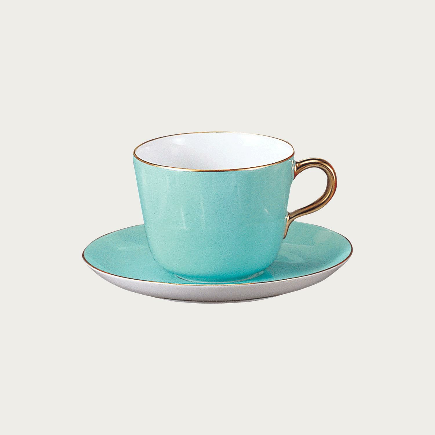 大倉陶園］色蒔き(ライトブルー) モーニング碗皿 | ノリタケ食器公式