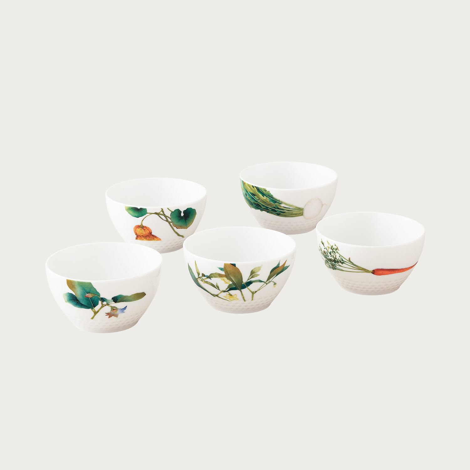京香旬彩 14cmボウルセット(5個)(絵変り) | ノリタケ食器公式