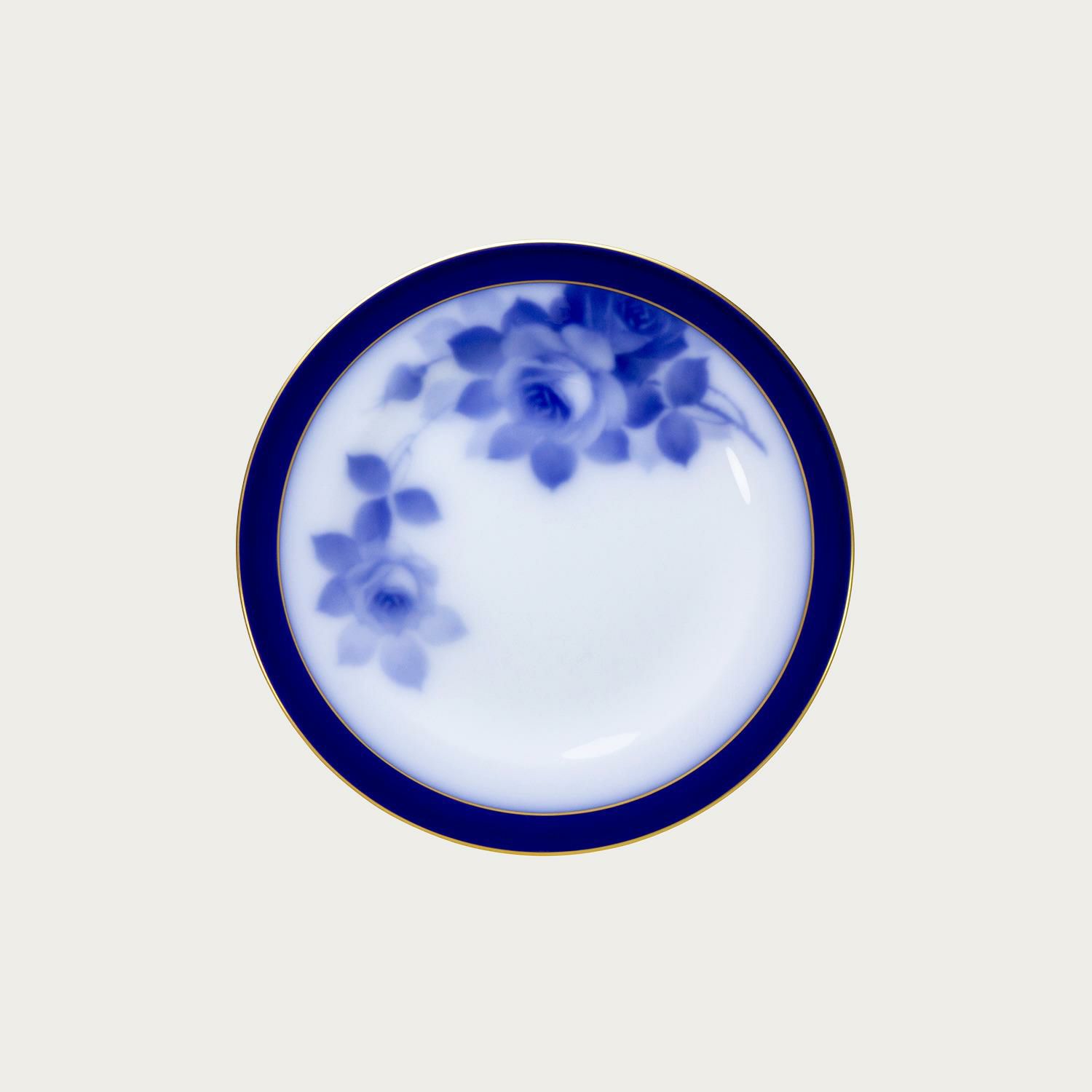 大倉陶園］ブルーローズ(8011) 17cmケーキ皿(手描き) | ノリタケ食器