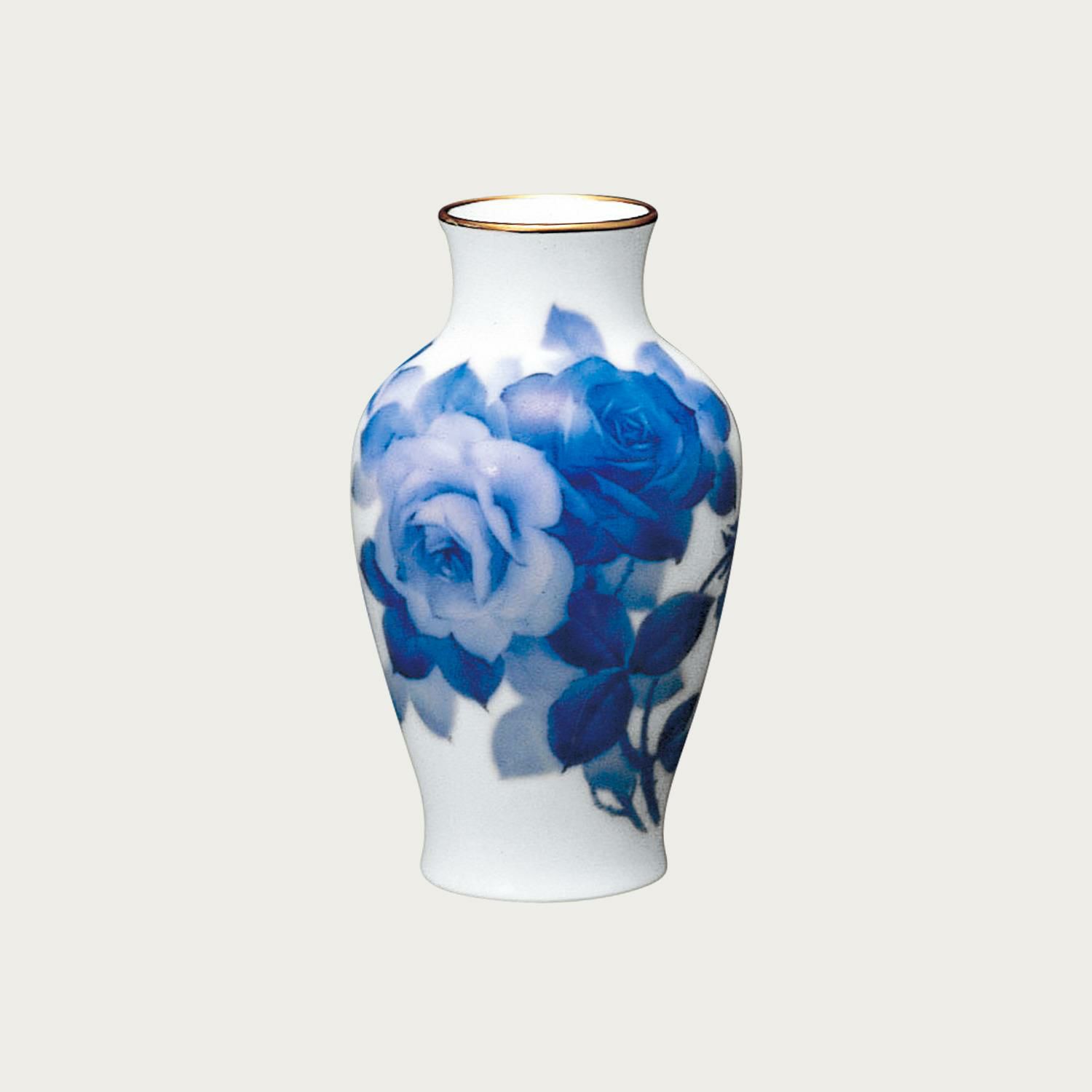 大倉陶園］ブルーローズ(8011) 17cmケーキ皿(手描き) | ノリタケ食器