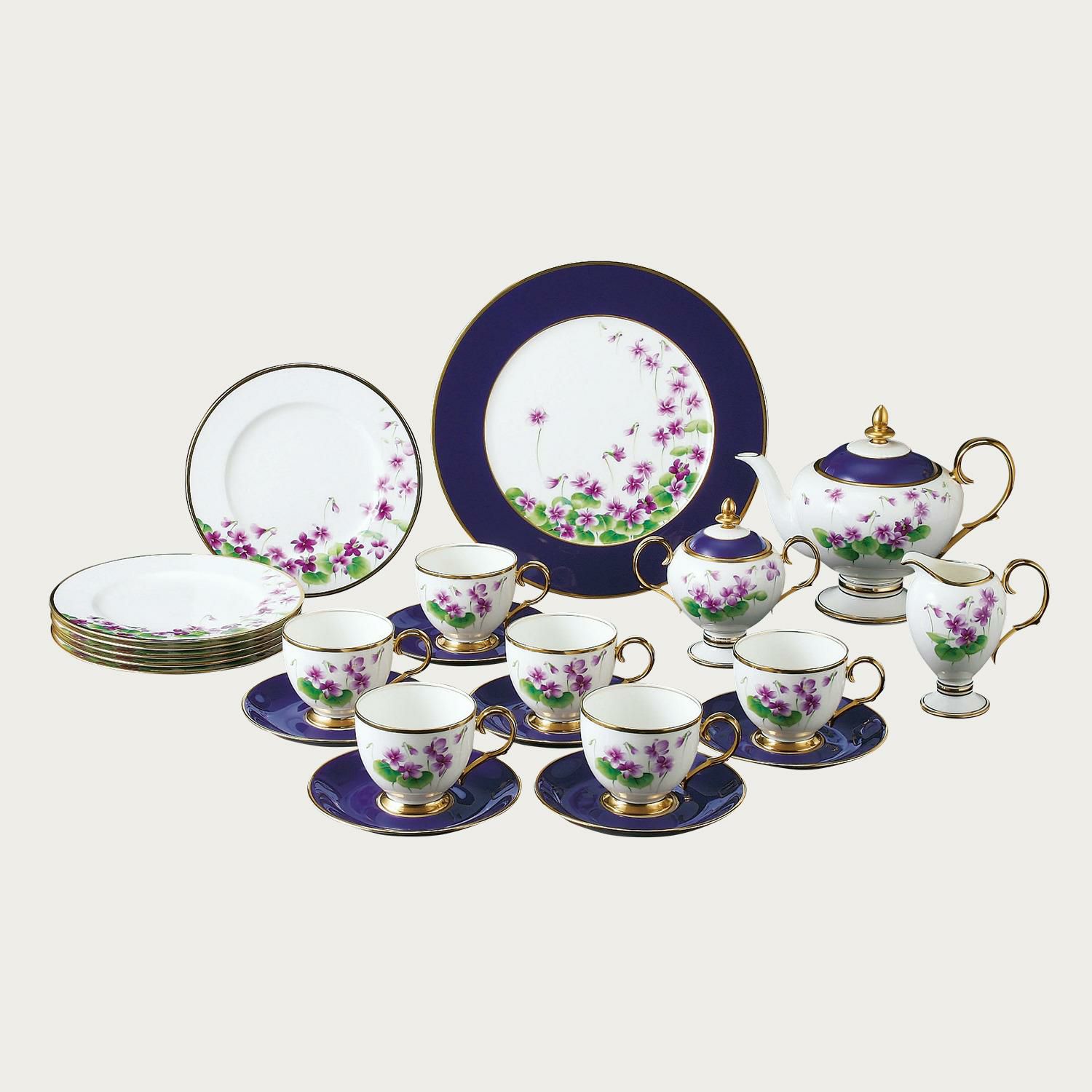 すみれ ティータイムペア | ノリタケ食器公式オンラインショップ