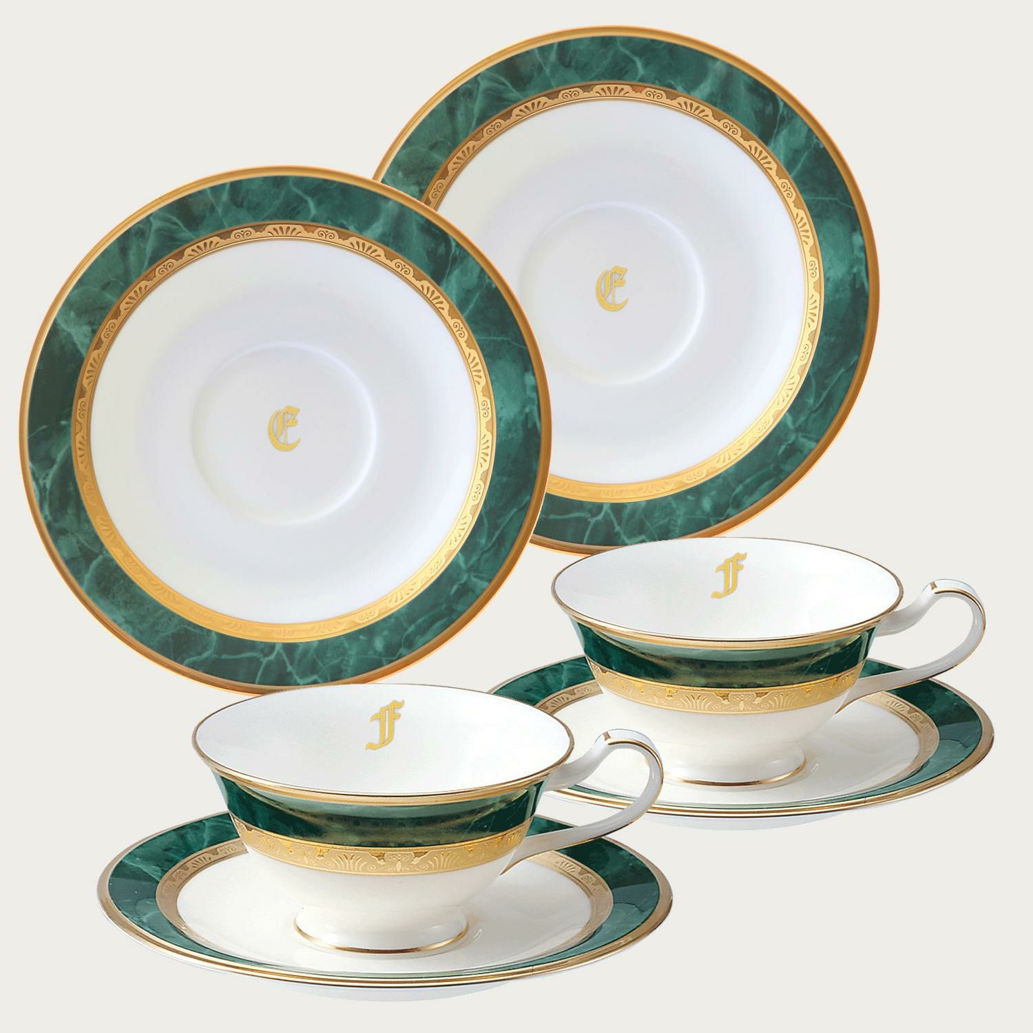 受注後 約1か月でお届け】フィッツジェラルド カップ&ソーサーペア