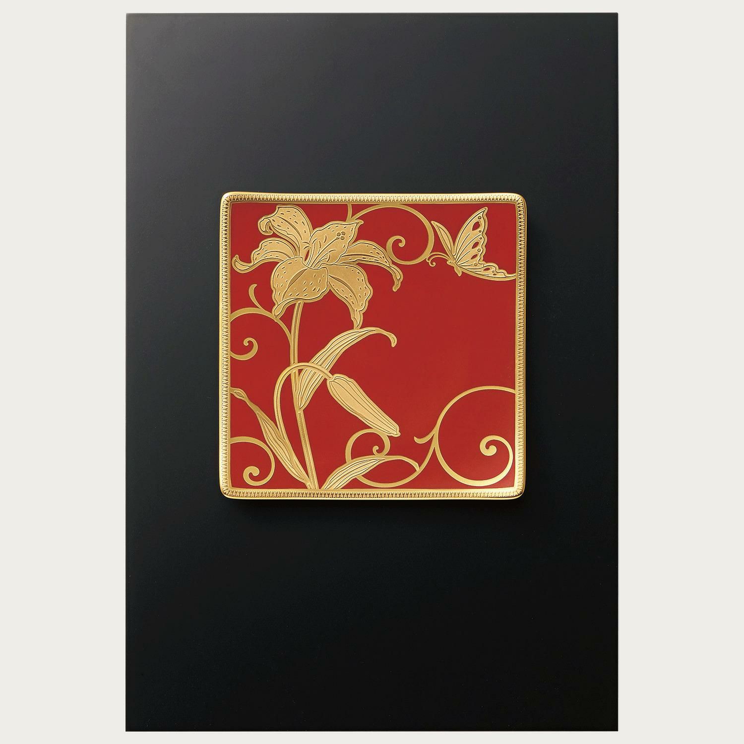 受注後3～5ヶ月でお届け】花金彩百合 陶額 | ノリタケ食器公式