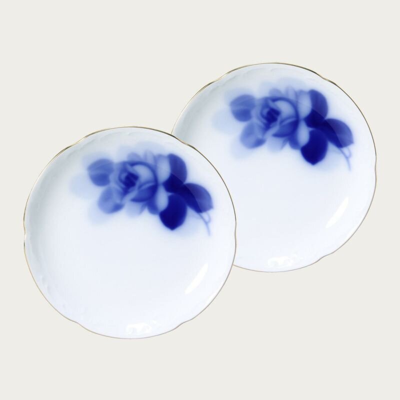 大倉陶園］ブルーローズ(8211) 15cm銘々皿ペア | ノリタケ食器公式