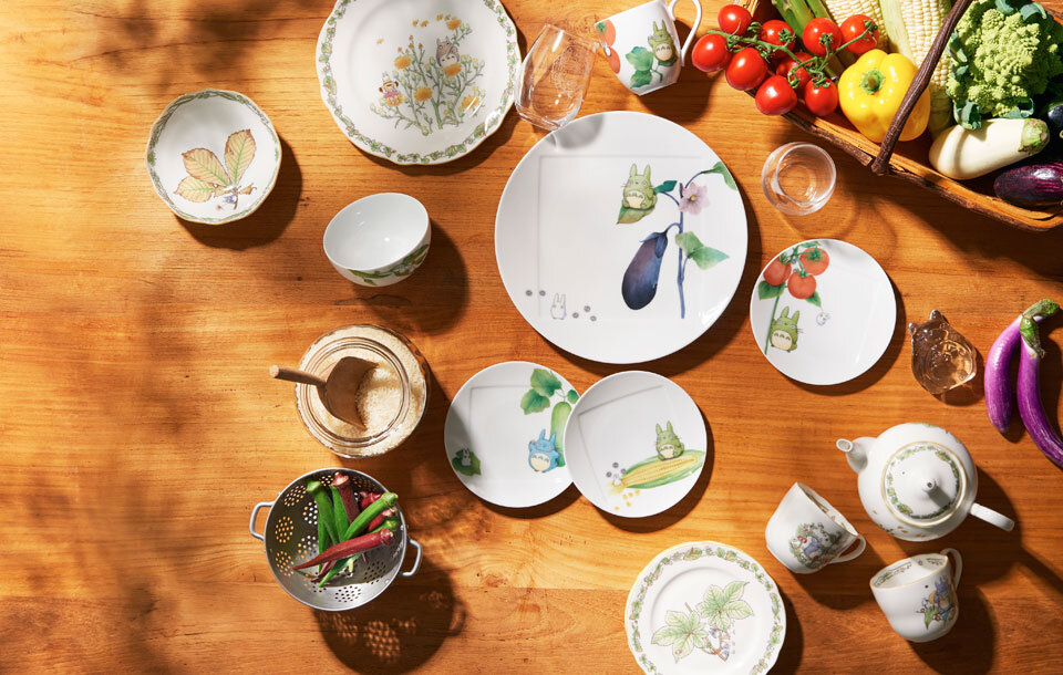 となりのトトロ 野菜シリーズ 15.5cmプレートセット(5枚)(絵変り