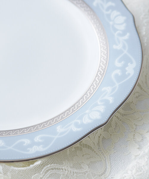 ハンプシャーゴールド&プラチナ 23cmアクセントプレートペア(色変り