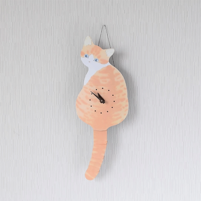 猫のしっぽをふる時計（猫時計） 藤井啓太郎 藤井 啓太郎 猫時計 子猫