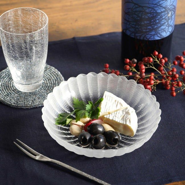 菊の香（きくのか）_ガラス 菊の香 銘々皿〈5枚〉 |皿や鉢など和食器の