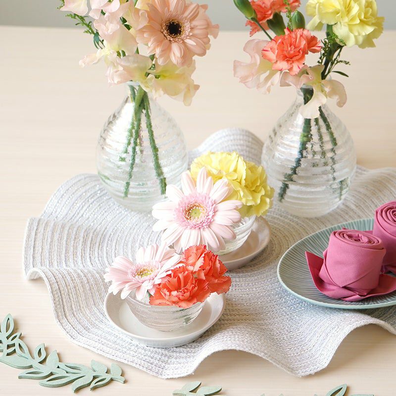 水音（みずおと）_ガラス 水音 冷酒揃〈徳利1本・盃2個〉 |皿や鉢など