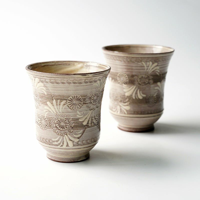 シリーズ以外・その他 京三島 夫婦湯呑（桐箱入）〈2個〉 京焼・清水焼