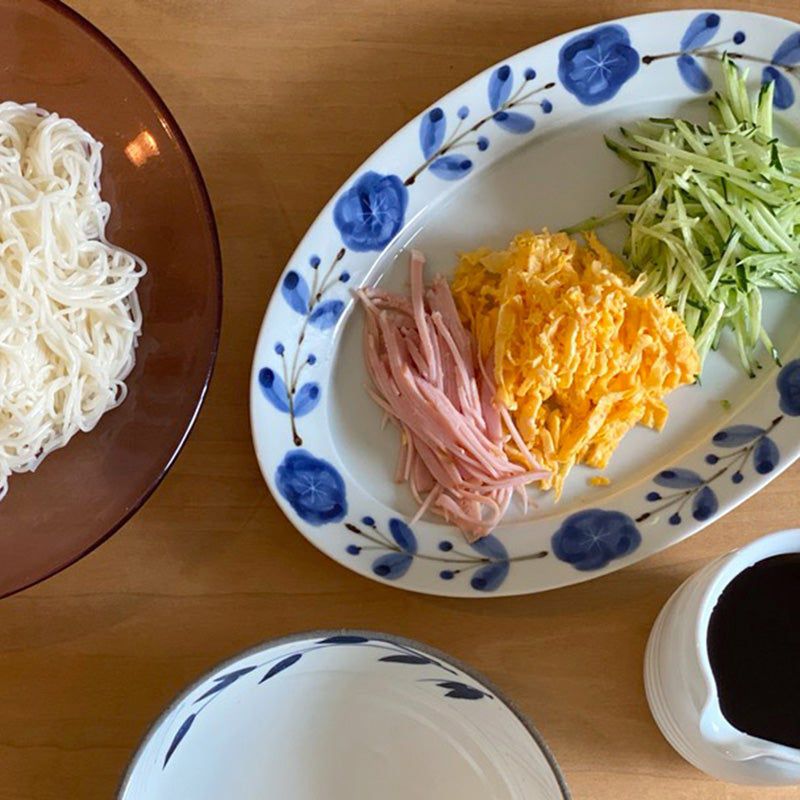 皓洋窯（こうようがま） 【皓洋窯】錆花つなぎ リムオーバルプレート