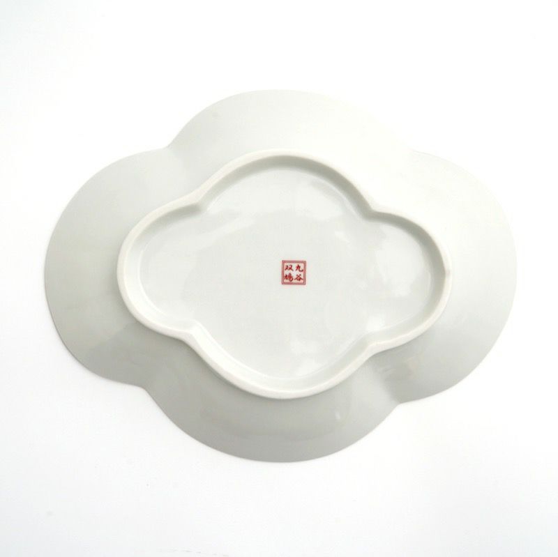 九谷焼 伝統柄 【九谷焼】6号皿揃 赤絵〈5枚〉 |皿や鉢など和食器の