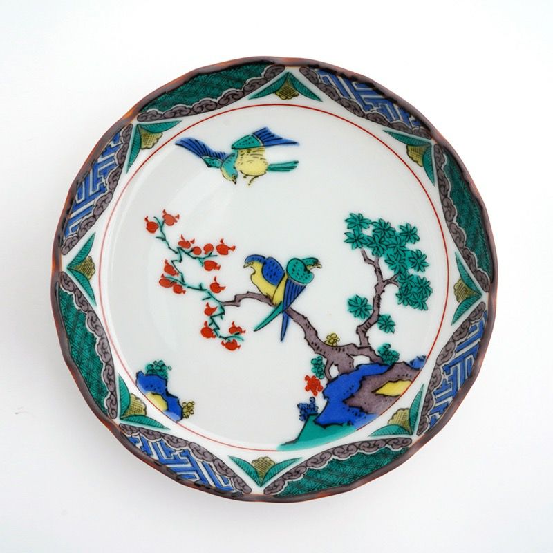 九谷焼 伝統柄 【九谷焼】4.5号皿揃 時代絵〈5枚〉 |皿や鉢など和食器