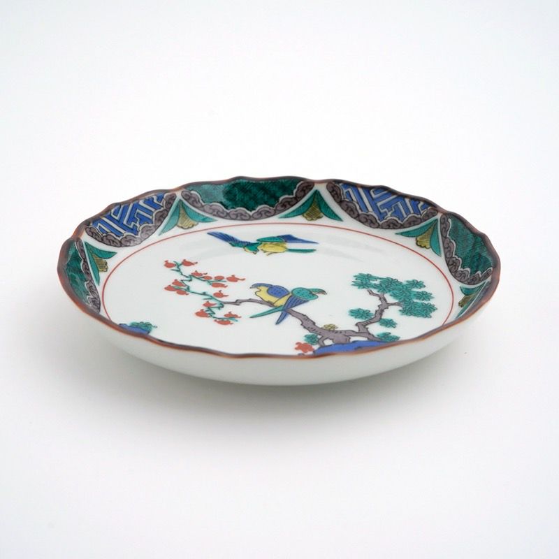 九谷焼 伝統柄 【九谷焼】4.5号皿揃 時代絵〈5枚〉 |皿や鉢など和食器