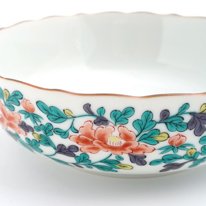 九谷焼 伝統柄 【九谷焼】5.8号鉢 牡丹唐草〈1個〉 |皿や鉢など和食器