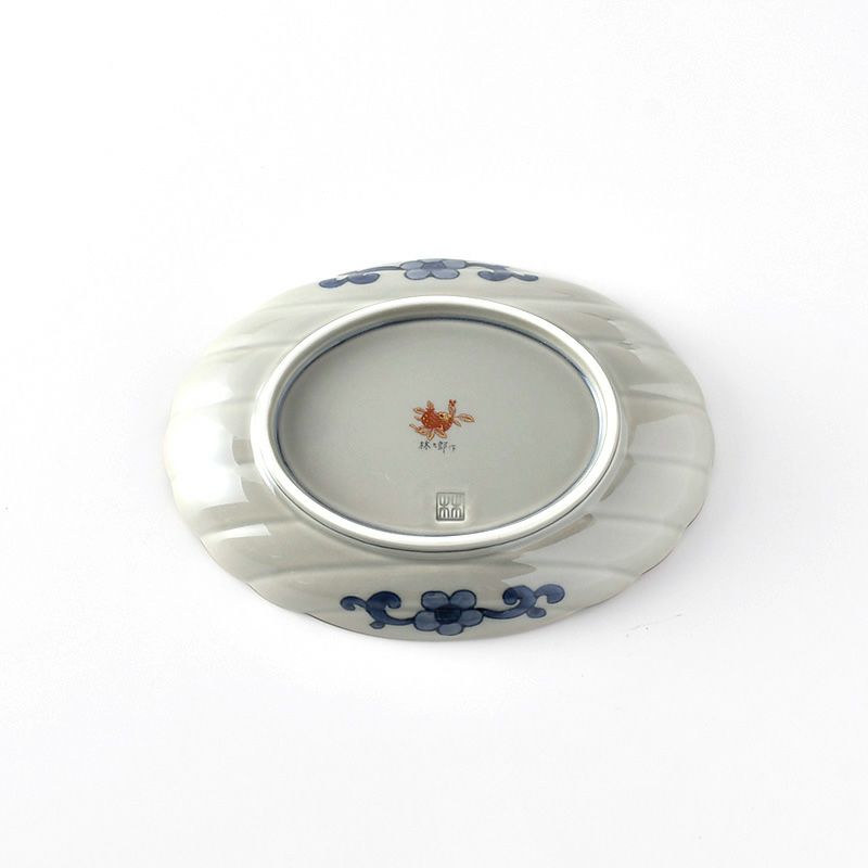 古伊万里シリーズ 【波佐見焼】古伊万里菊紋 楕円皿〈1枚〉 |皿や鉢