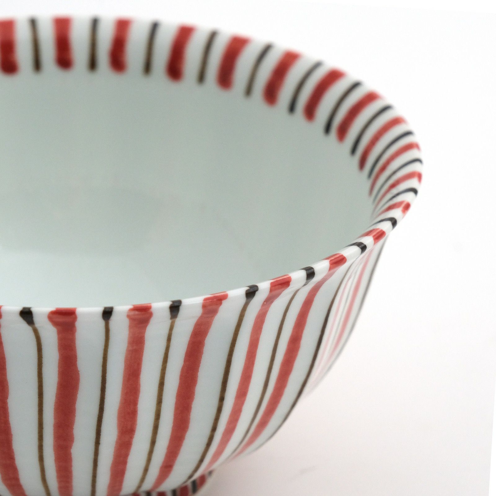 波佐見焼・三川内焼（長崎県） 【波佐見焼】麦わら手 多用丼（赤）〈1