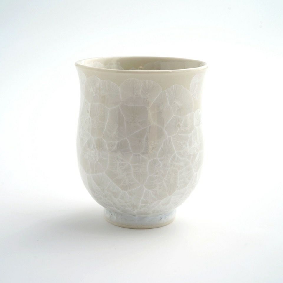 花結晶 【京焼・清水焼】花結晶 組湯呑（青・白）〈2個〉 |皿や鉢など