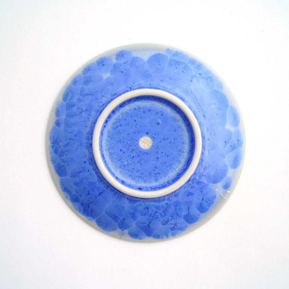 花結晶 【京焼・清水焼】花結晶 銘々皿（青）〈1枚〉 |皿や鉢など和