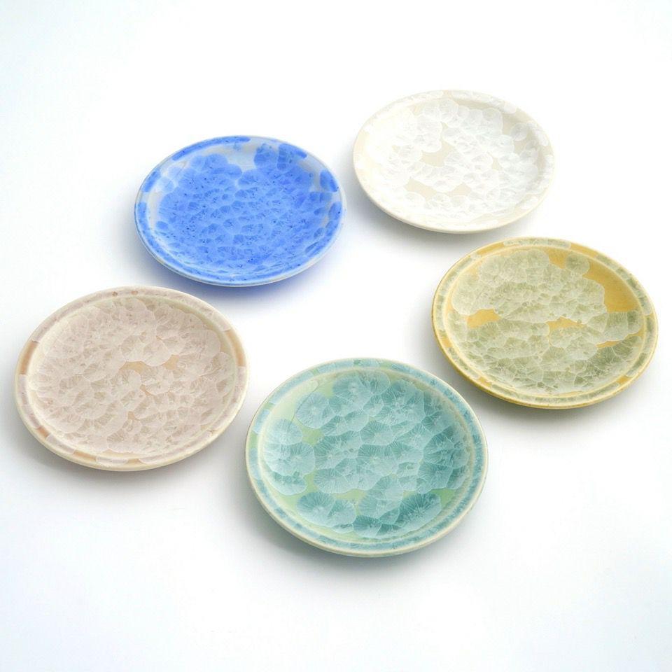 花結晶 【京焼・清水焼】花結晶 銘々皿揃〈5枚〉 |皿や鉢など和食器の
