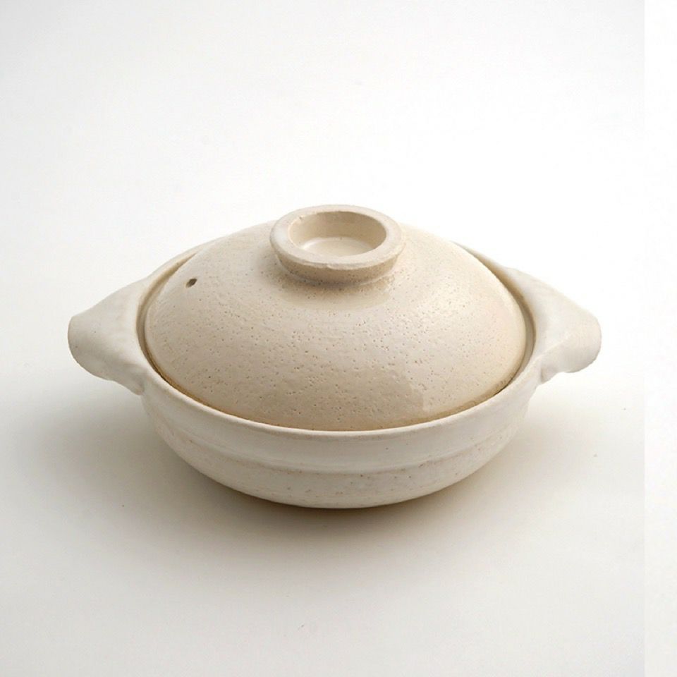 萬古焼（三重県） 【萬古焼】白釉 6号（直火のみ）〈1個〉 |皿や鉢など