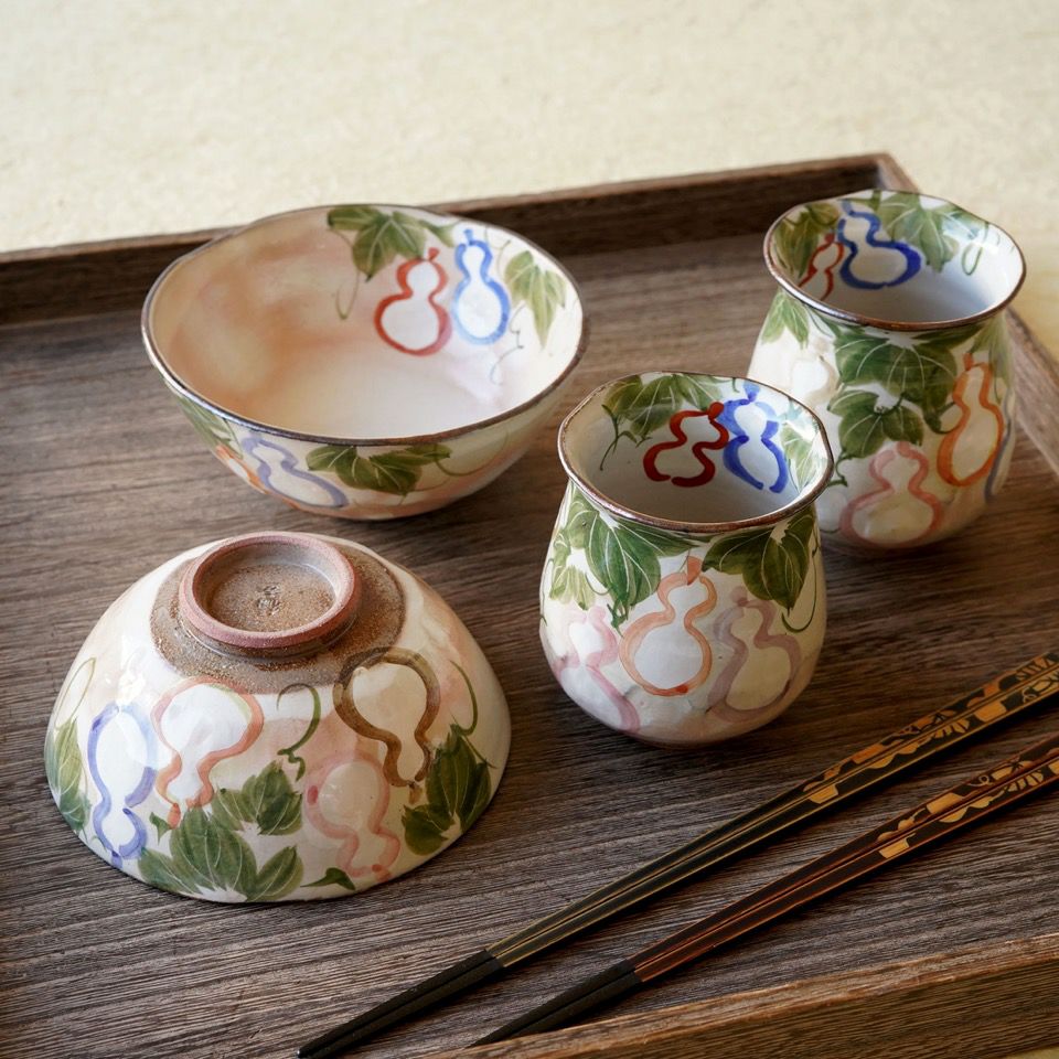 シリーズ以外・その他 粉引六瓢 夫婦茶碗〈2個〉 京焼・清水焼 |皿や鉢