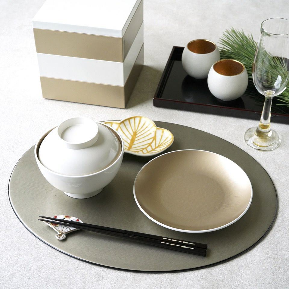 シリーズ以外・その他 SHIRONERI プレート シャンパンゴールド〈1枚