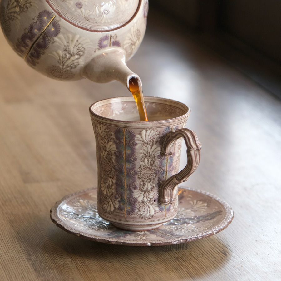 森里陶楽 紫彩華紋（もりさととうらく しさいかもん） 【森里陶楽】紫