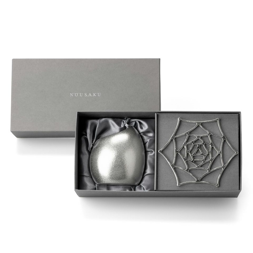 能作 【能作】花ごころギフト〈フラワーベースまゆS1個・KAGOローズS1