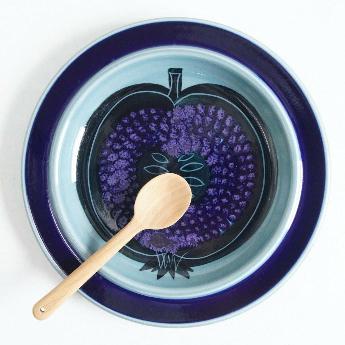 ARABIA フラクタス（Fructus）20cmプレート ブルー | 北欧食器タック