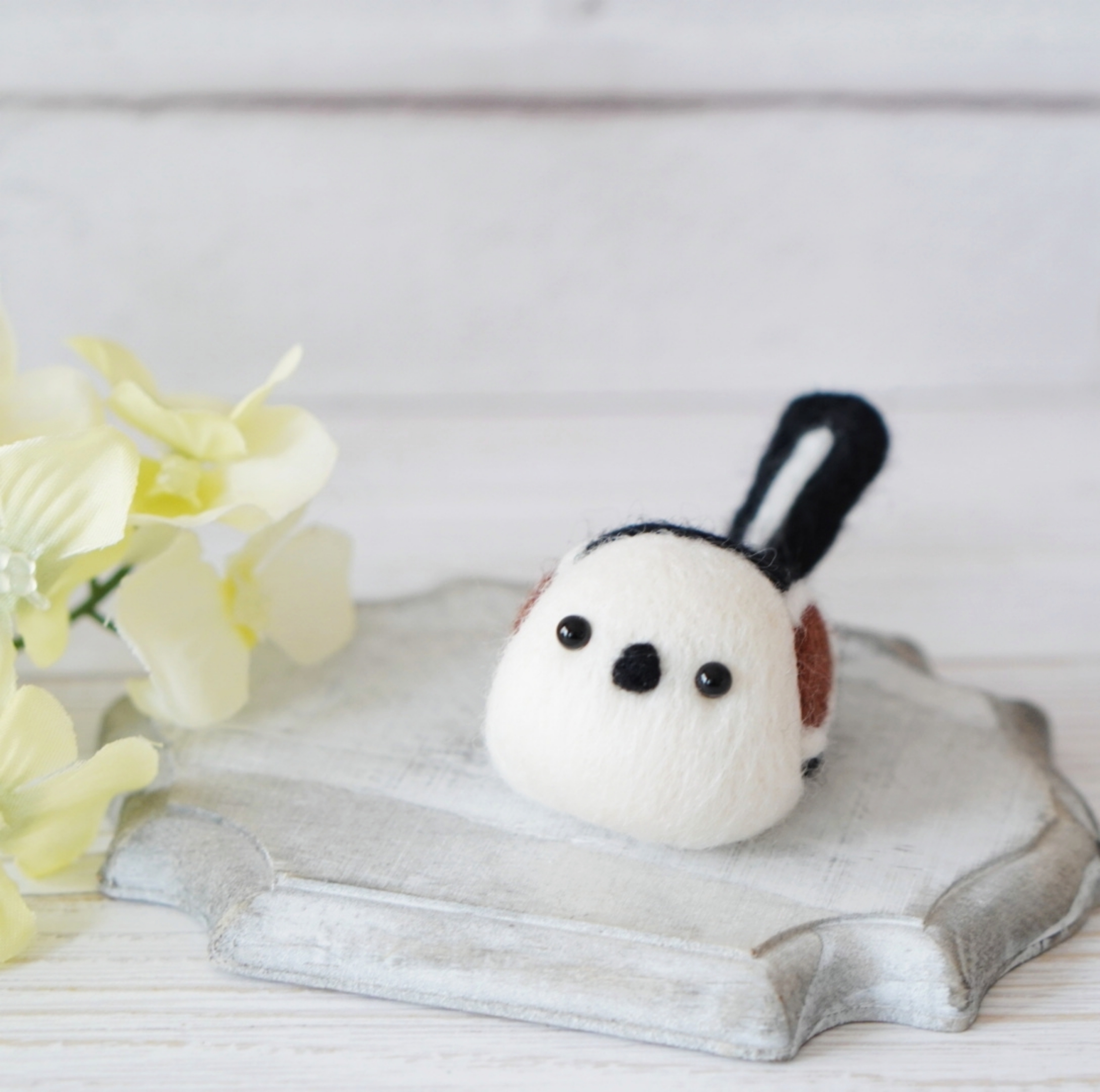 大雪商店 / 北海道 旭川 パレットメリー 羊毛シマエナガ 置物 大 雪の