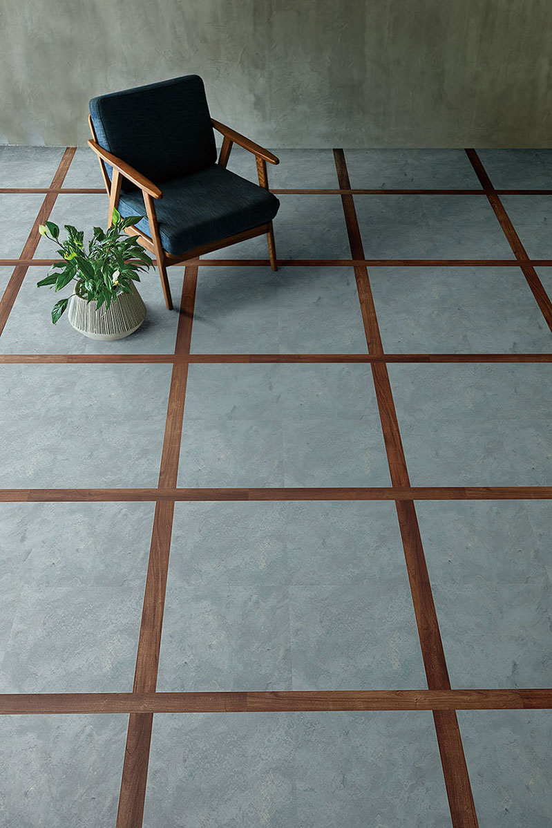 新たに植物由来の原料を使用したコンポジションビニル床タイル