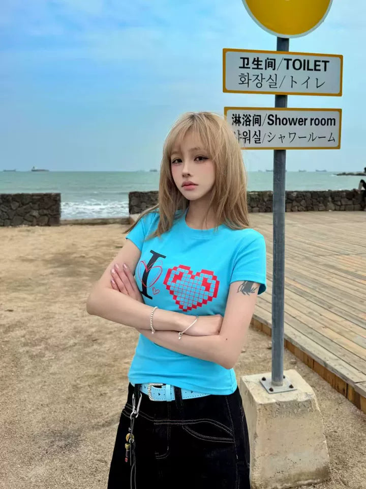 ブルーハート タイトTシャツ TK0209 – TAKUTAKU