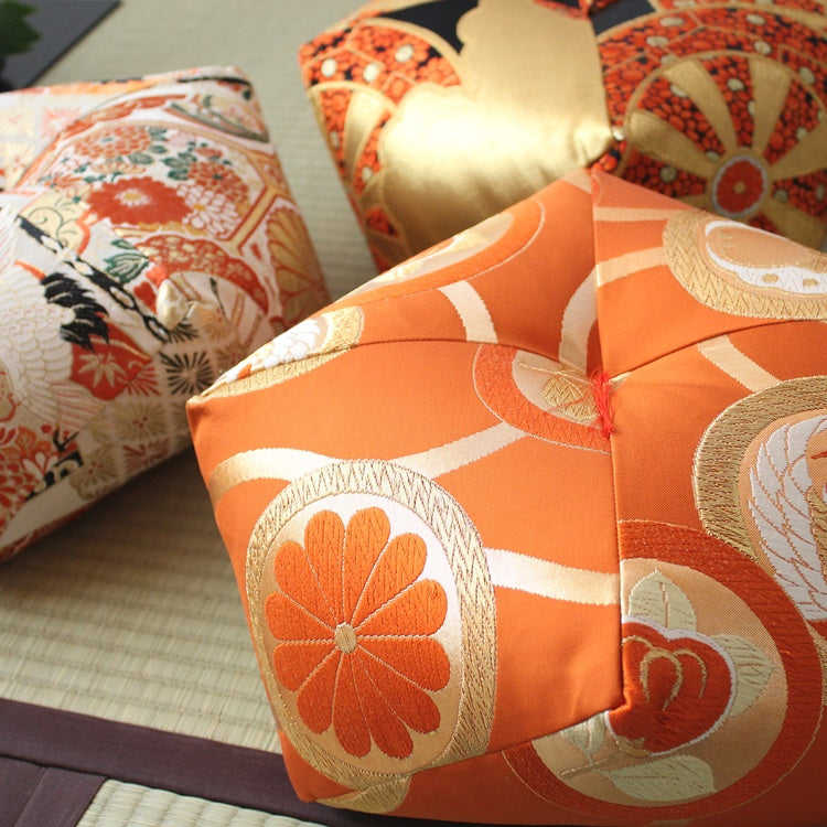 思い出の帯を愛用品に。帯リメイクおじゃみ座布団 – 洛中高岡屋 warara