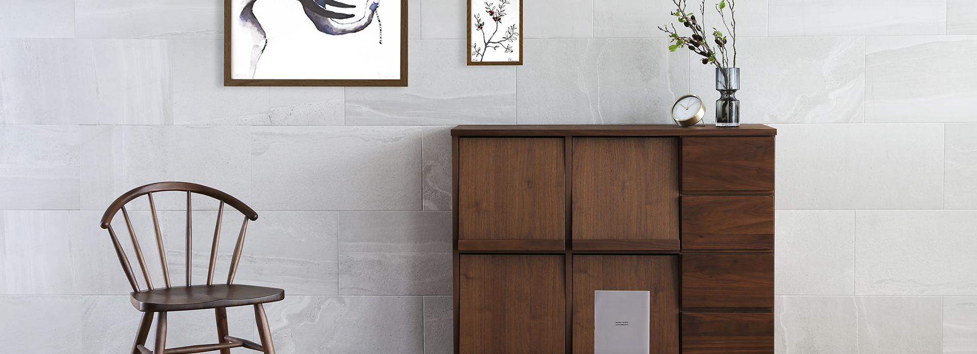 レッチェ 105マガジンレコードラック WALNUT(W105.5×D39.5×H95.5cm