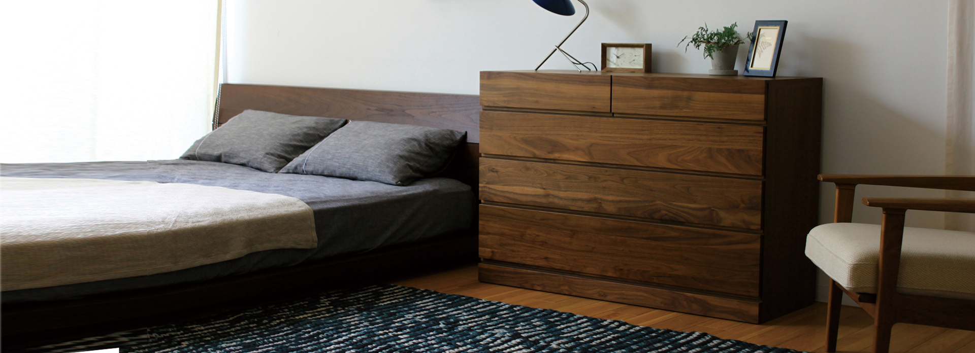 レッチェ 80サイドチェスト WALNUT(W80×D44.5×H68.5cm)税込￥115,000