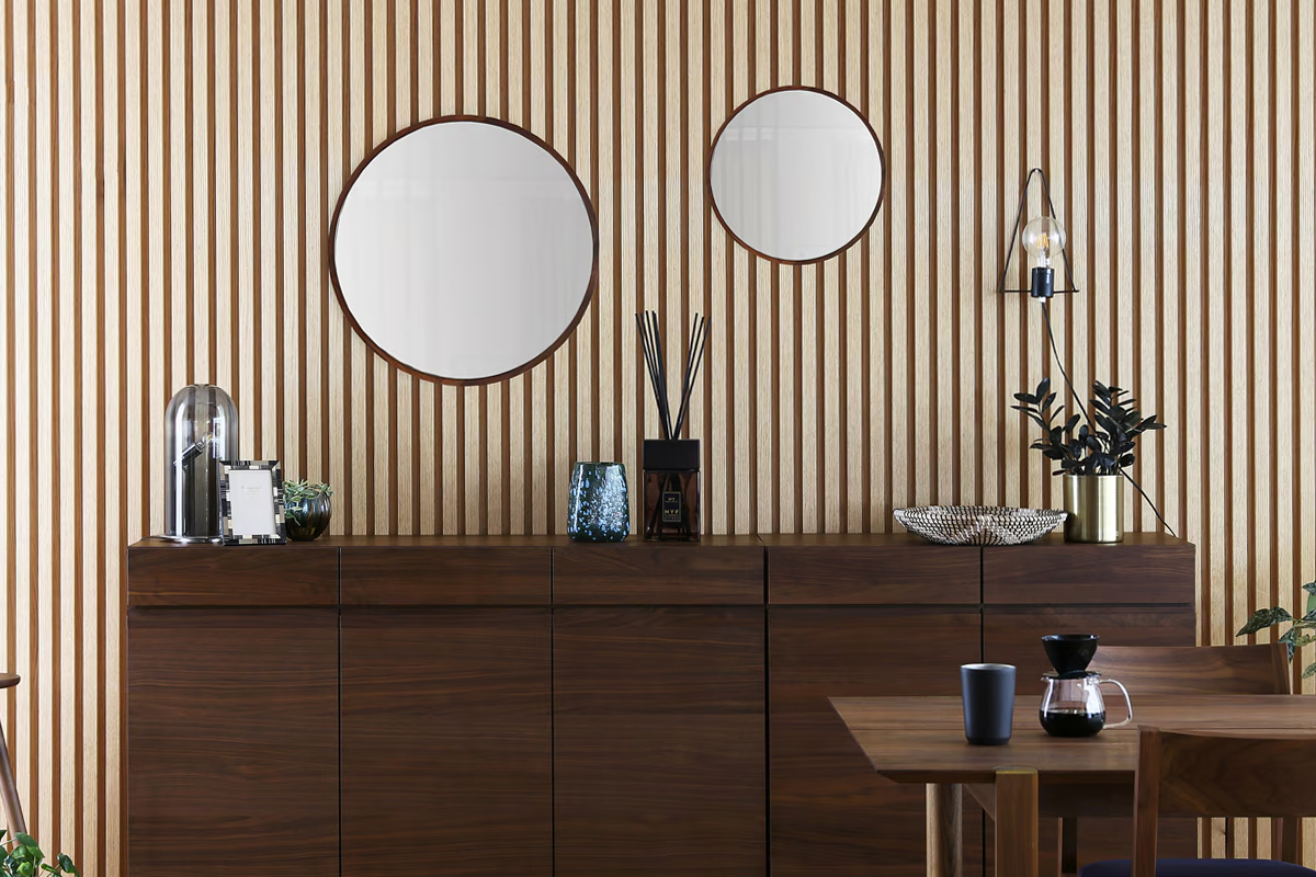 プレーンラウンドミラー WALNUT (Φ40/60/79cm)税込み￥33,000～ | 高野