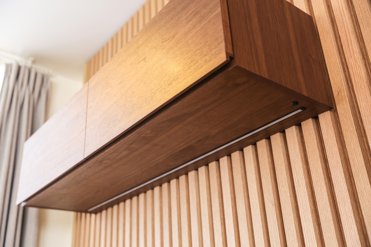 ウィトー TVボード フラップ扉タイプ OAK(W120~240×D34×H27cm)税込