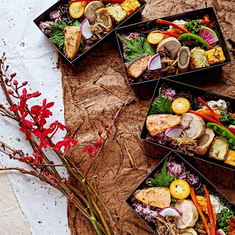 TAKE PACK】クラフトトレイ ロータイプ長方形 L ブラック