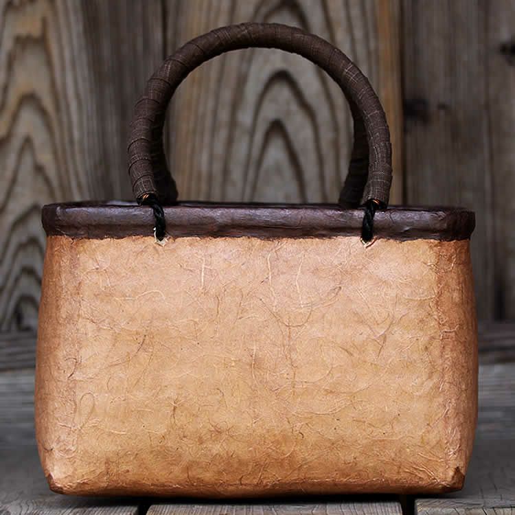 一閑張り買い物かご（大） | 虎斑竹専門店 竹虎