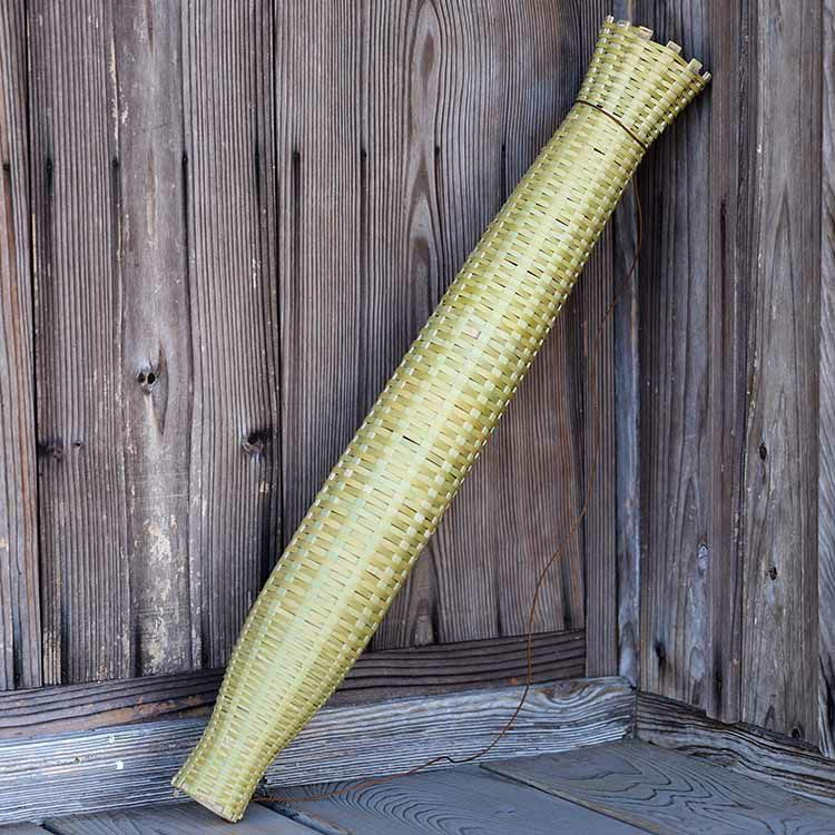 受注生産 お届けまで約1ヶ月】真竹磨き鰻筌1日100匹の鰻捕り名人が編む